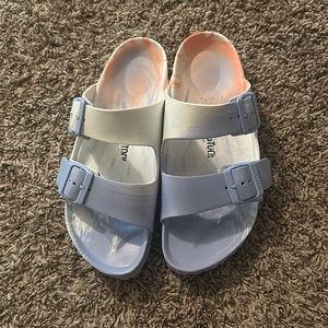Tie dye rubber Arizona Birkenstocks